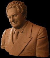 Carlo Levi; terracotta patinata