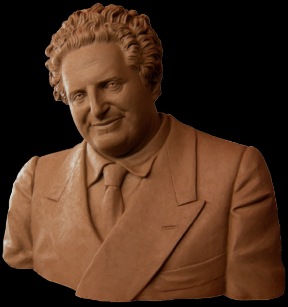 Carlo Levi; terracotta patinata